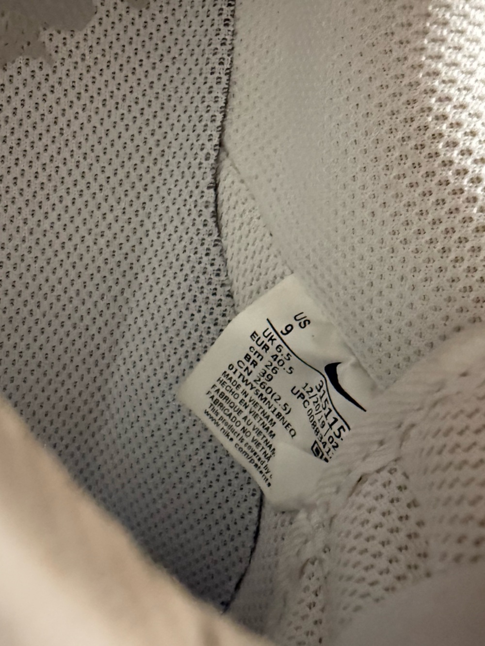 Women’s Nike Air Force 1 Low White Leather Sneakers - Picture 4 of 6